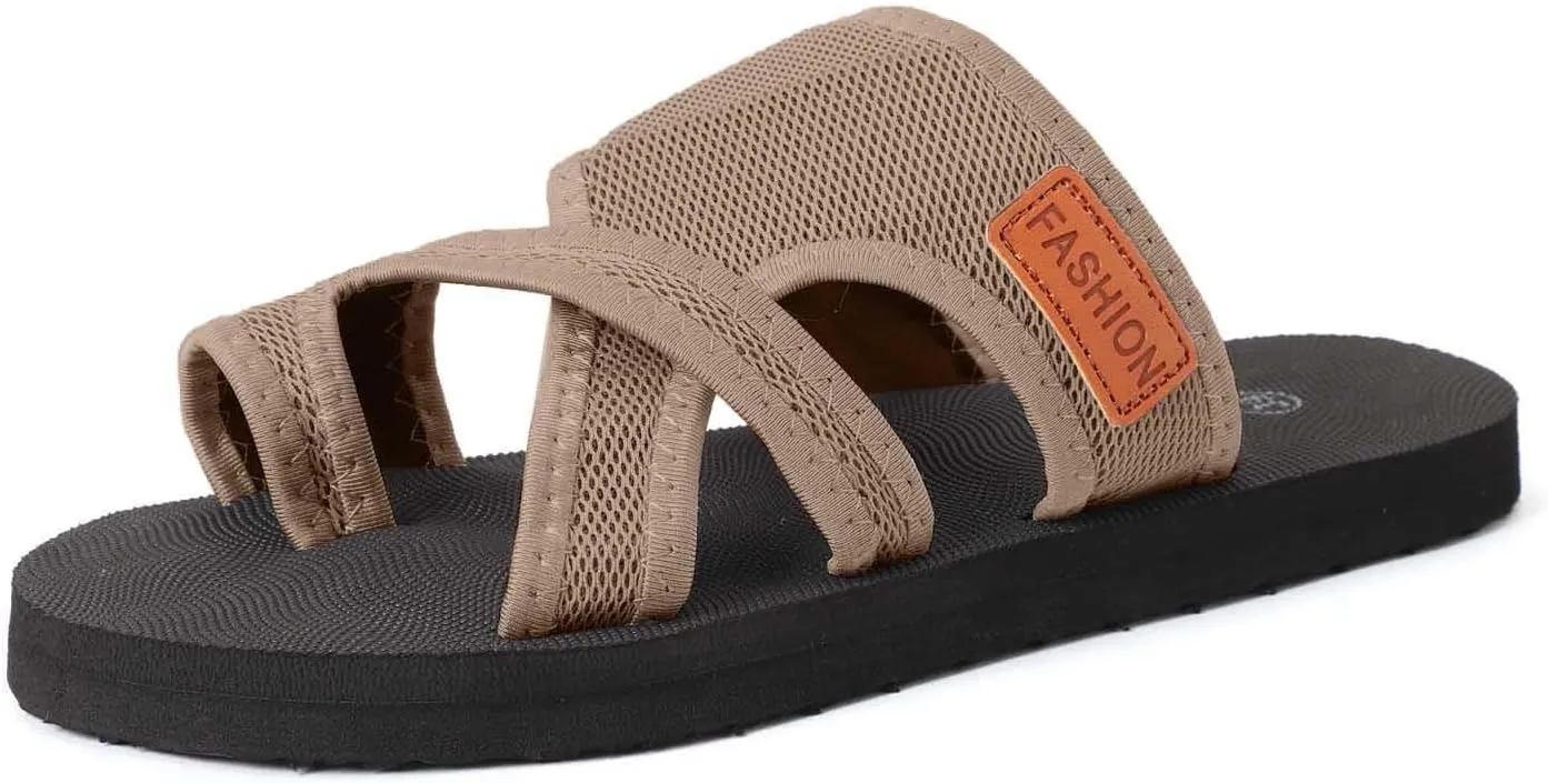 Womens Hollow Mesh Slide Sandals Comfortable Orthopaedic Slippers for Women Summer Mesh Flats Beach Sandals Non Slip Casual Breathable Walking Slide Shoes