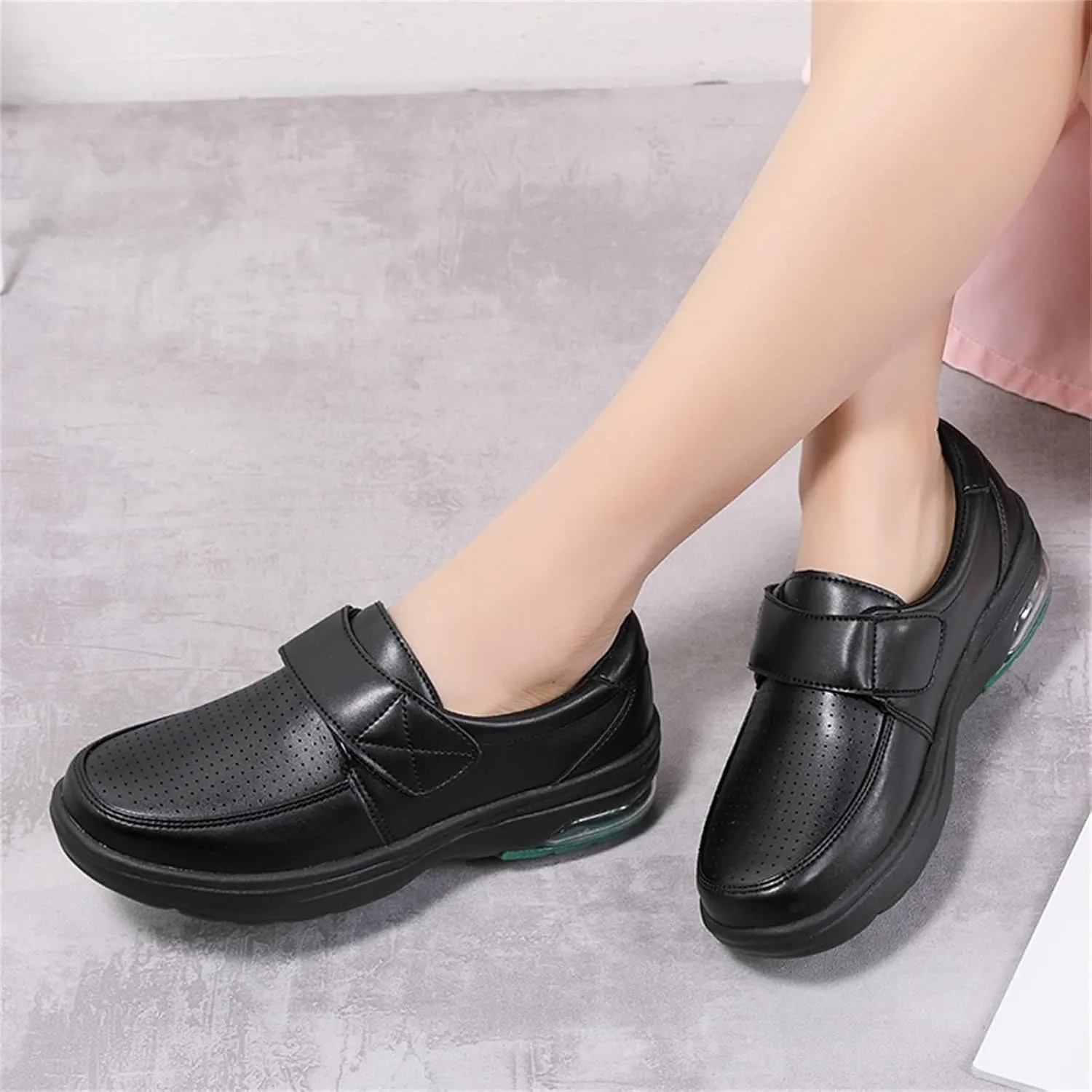 Women's Nursing Shoes Comfortable Lightweight Walking Sneakers Orthopedic Diabetic Wedge Slip Ons Restaurant Waterproof Loafer Breathable Work Shoes
