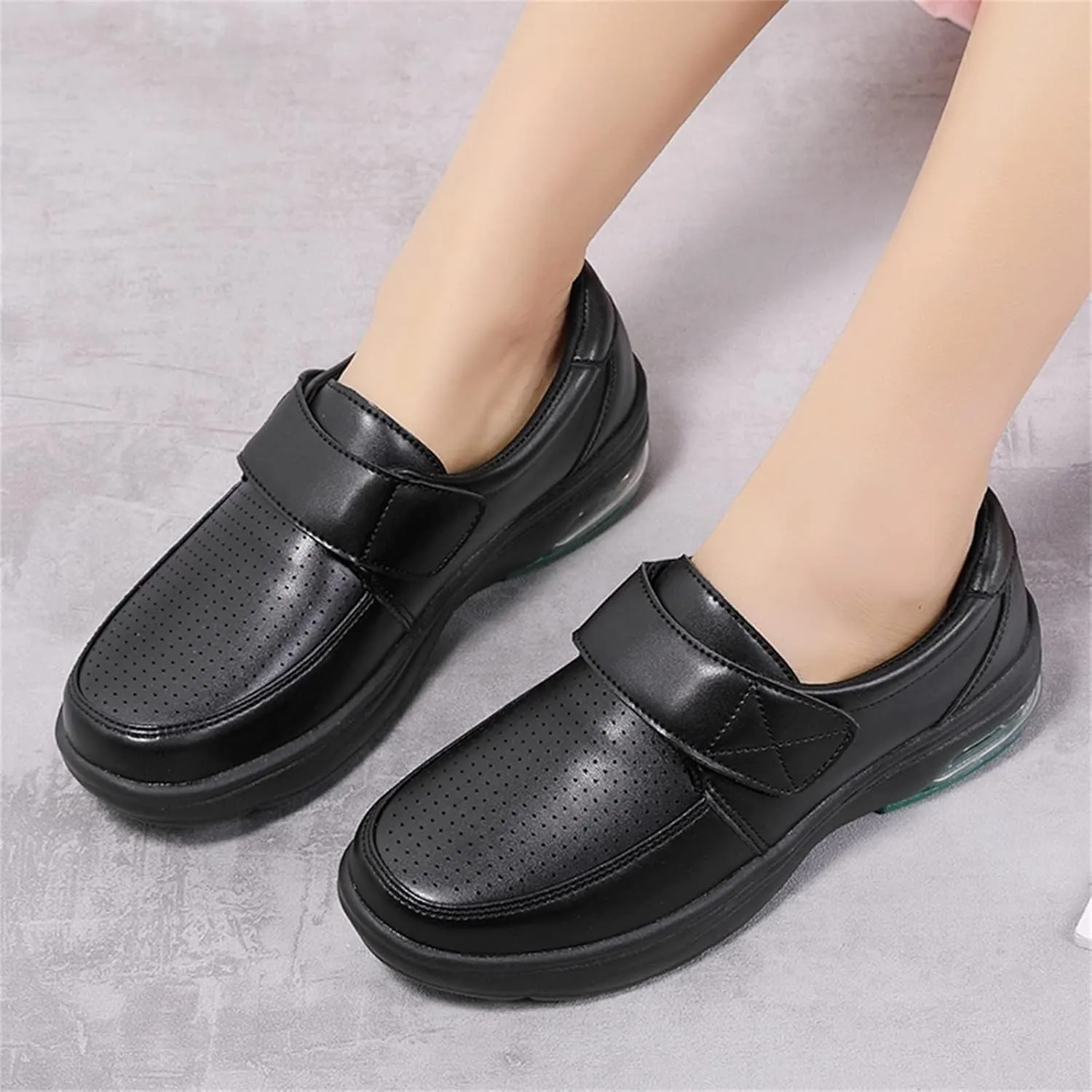 Women's Nursing Shoes Comfortable Lightweight Walking Sneakers Orthopedic Diabetic Wedge Slip Ons Restaurant Waterproof Loafer Breathable Work Shoes