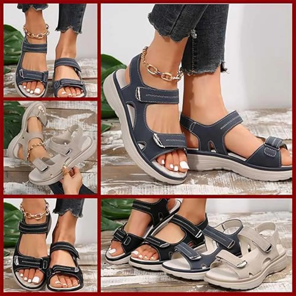 Women's Orthopedic Shoes with Soft, Anti-Slip Soles Sandals,2025 Summer Comfortable Walking and Hiking Sandal Arch Support Wide Fit Dressy Sport Sandals with Back Strap for Women