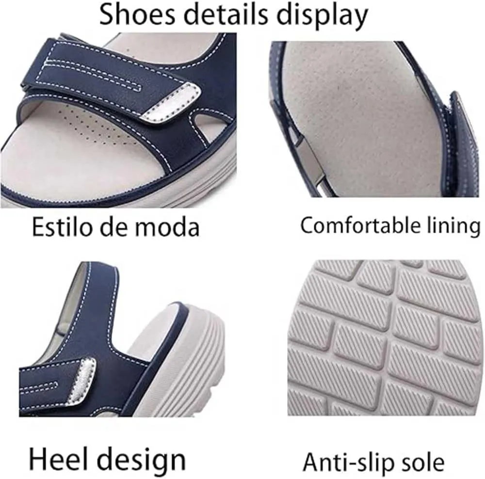 Women's Orthopedic Shoes with Soft, Anti-Slip Soles Sandals,2025 Summer Comfortable Walking and Hiking Sandal Arch Support Wide Fit Dressy Sport Sandals with Back Strap for Women