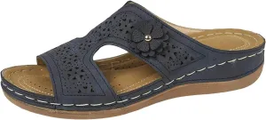 Women's Sandals Open Toe Flatform Wedge Casual Sandal Orthopedic Sandals Women's Ankle Strap Low Wedge Sandals