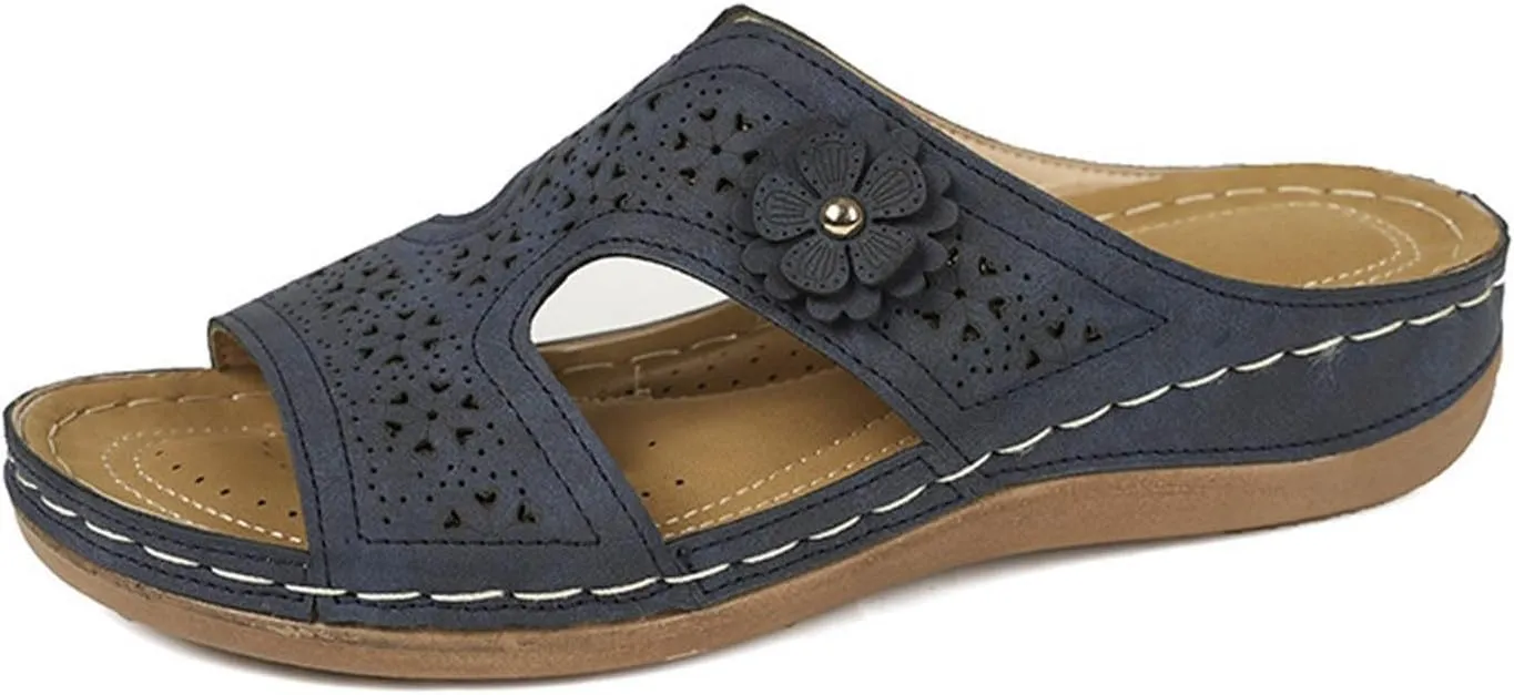 Women's Sandals Open Toe Flatform Wedge Casual Sandal Orthopedic Sandals Women's Ankle Strap Low Wedge Sandals