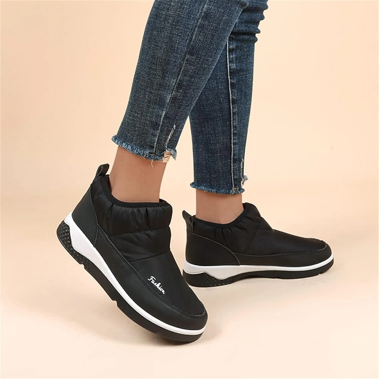 Women's Snow Boots Size 9 Wide Winter Long Boots for Women Waterproof Snow Boots Winter Women Women's Winter Booties Slippers Womens Winter Hiking Boots Waterproof