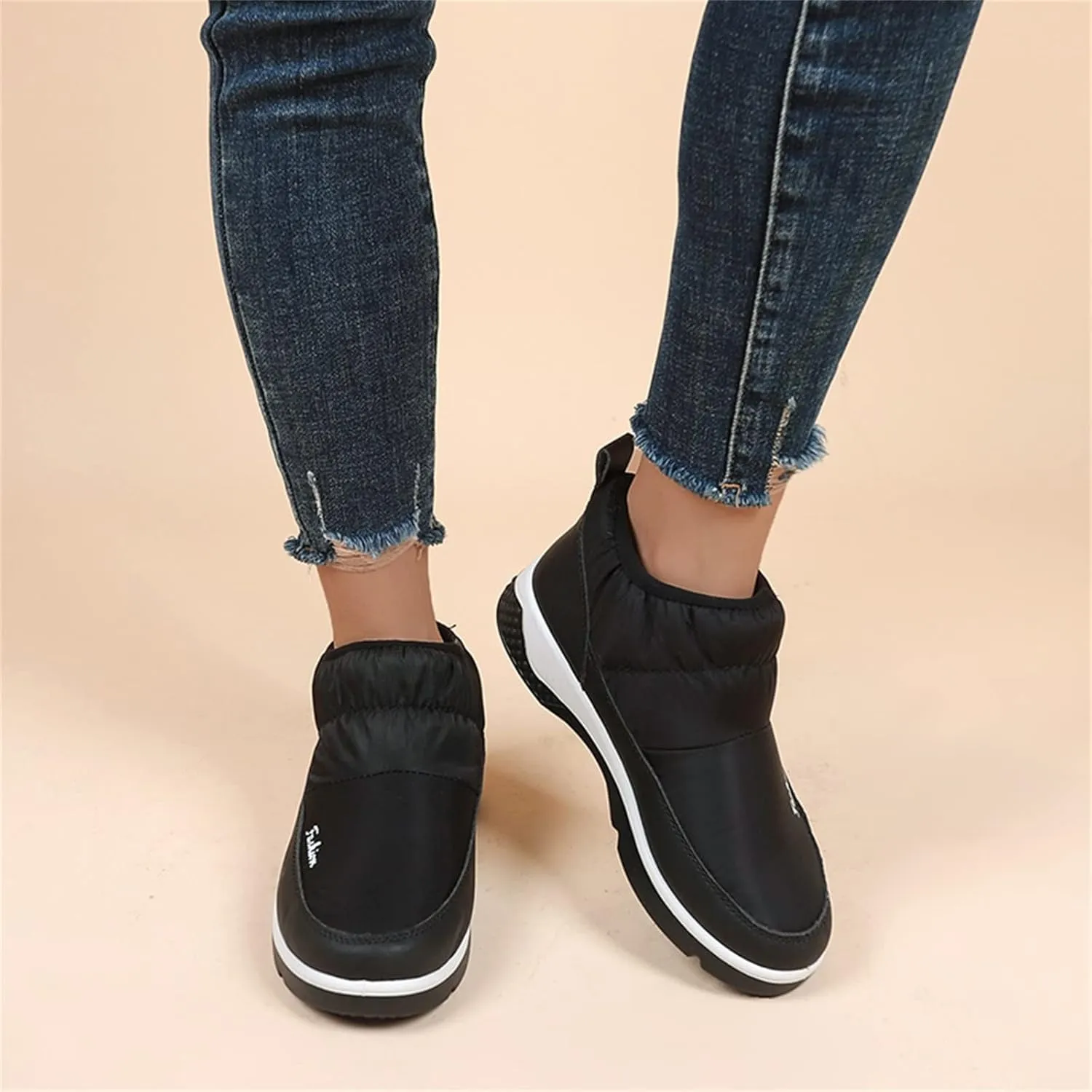 Women's Snow Boots Size 9 Wide Winter Long Boots for Women Waterproof Snow Boots Winter Women Women's Winter Booties Slippers Womens Winter Hiking Boots Waterproof