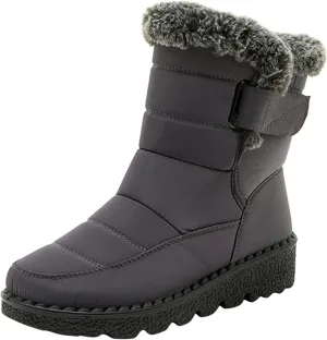 Women's Snow Boots Size 9 Wide Womens Snow Boots Size 12 Wide Women's Wide Width Ankle Booties Flat Heel Classic Winter Boots Mid Calf Winter Boots for Women with Fur Womens Winter Ankle Boots