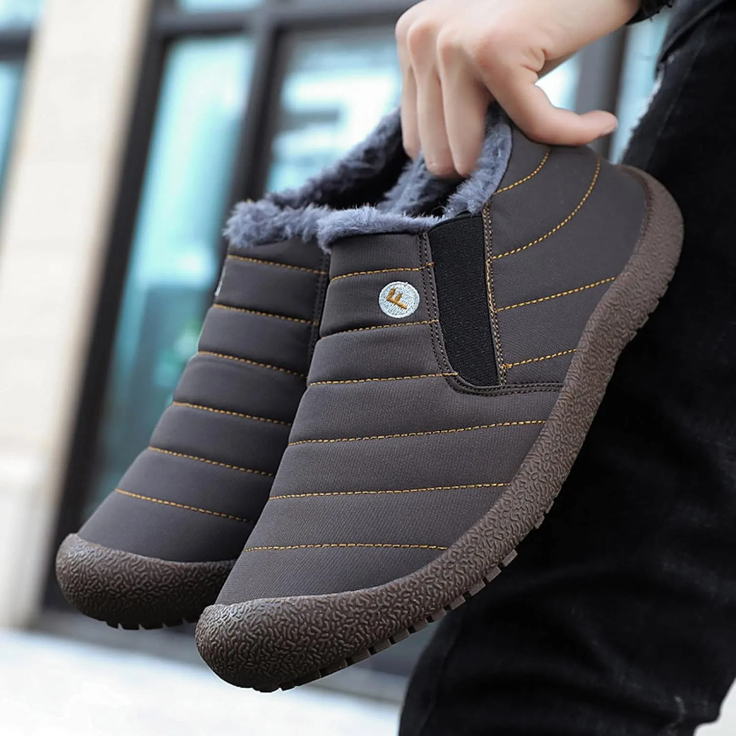 Womens Snow Boots Waterproof Insulated Zipper Winter Snow Boots Women Extra Wide Snow Boots for Women Plus Size Fur Lined Winter Boot for Women Botas De Invierno Para Mujer Tacon Bajo