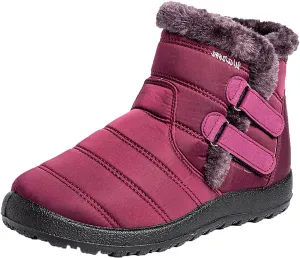 Womens Snow Boots Waterproof Warm Fur Lined Winter Hiking Boot Womens Tall Winter Snow Boots Womens Bogs Winter Boots Size 8 Wedge Heel Winter Boots for Women Botas Invierno Mujer Deals Cheap