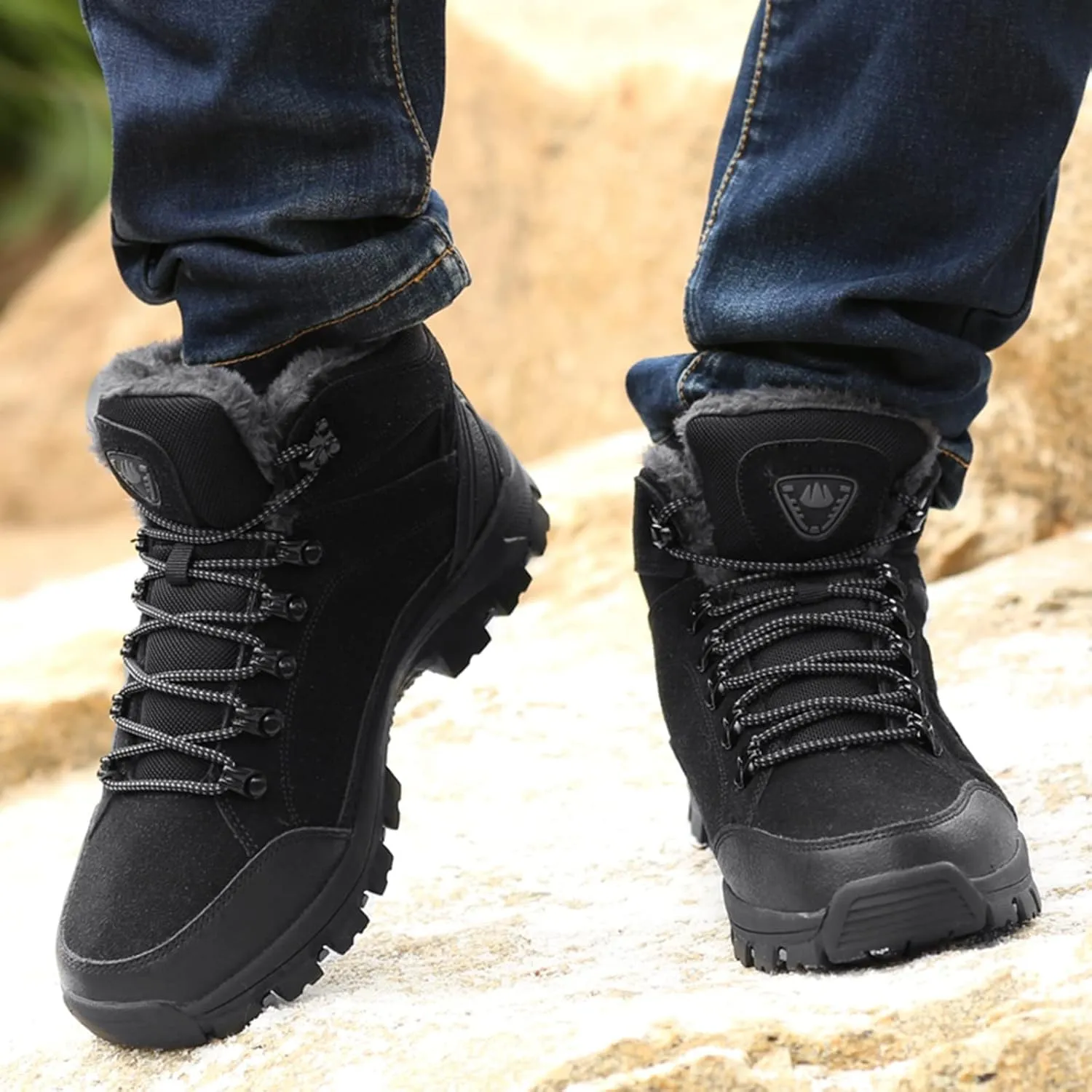 Womens Snow Boots Waterproof Womens Winter Duck Boots Waterproof with Zipper Fur Boots for Women Winter Tall Tall Outdoor Farm Boots for Women Waterproof Winter Boot for Women Wide