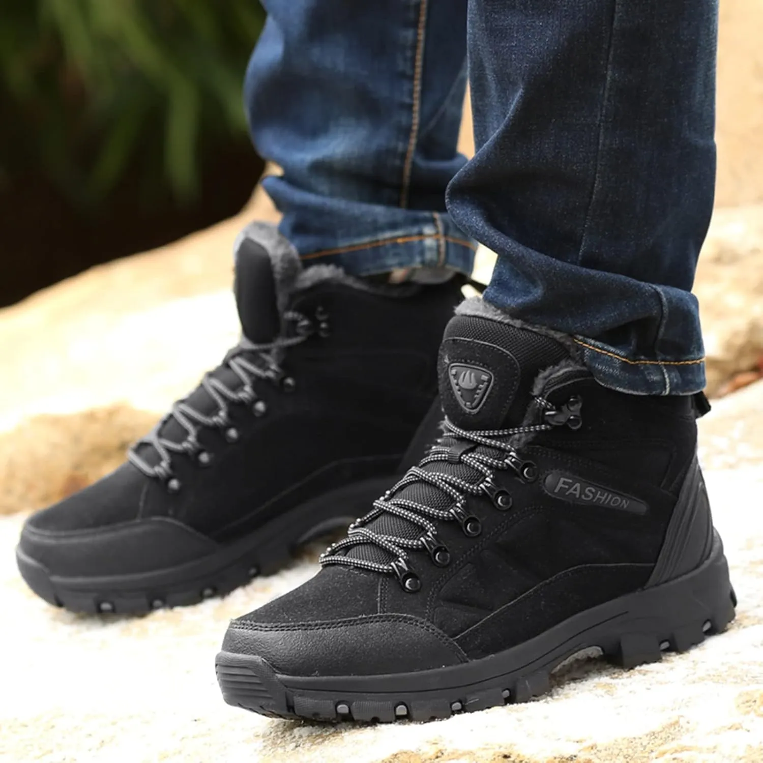 Womens Snow Boots Waterproof Womens Winter Duck Boots Waterproof with Zipper Fur Boots for Women Winter Tall Tall Outdoor Farm Boots for Women Waterproof Winter Boot for Women Wide