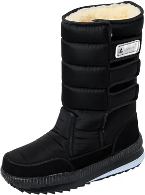 Womens Tall Snow Boots Waterproof Insulated Womens Size 12 Waterproof Winter Boots Winter Boots Wide Feet Women Low Heel Winter Dress Boots for Women Fashion, Leather Winter Boot for Women 2023