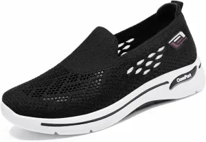 Womens Walking Shoes Orthopedic Walking Shoes for Women Slip on Sneakers Knit Lightweight Comfortable Breathable Sneakers for Arch Support 2025