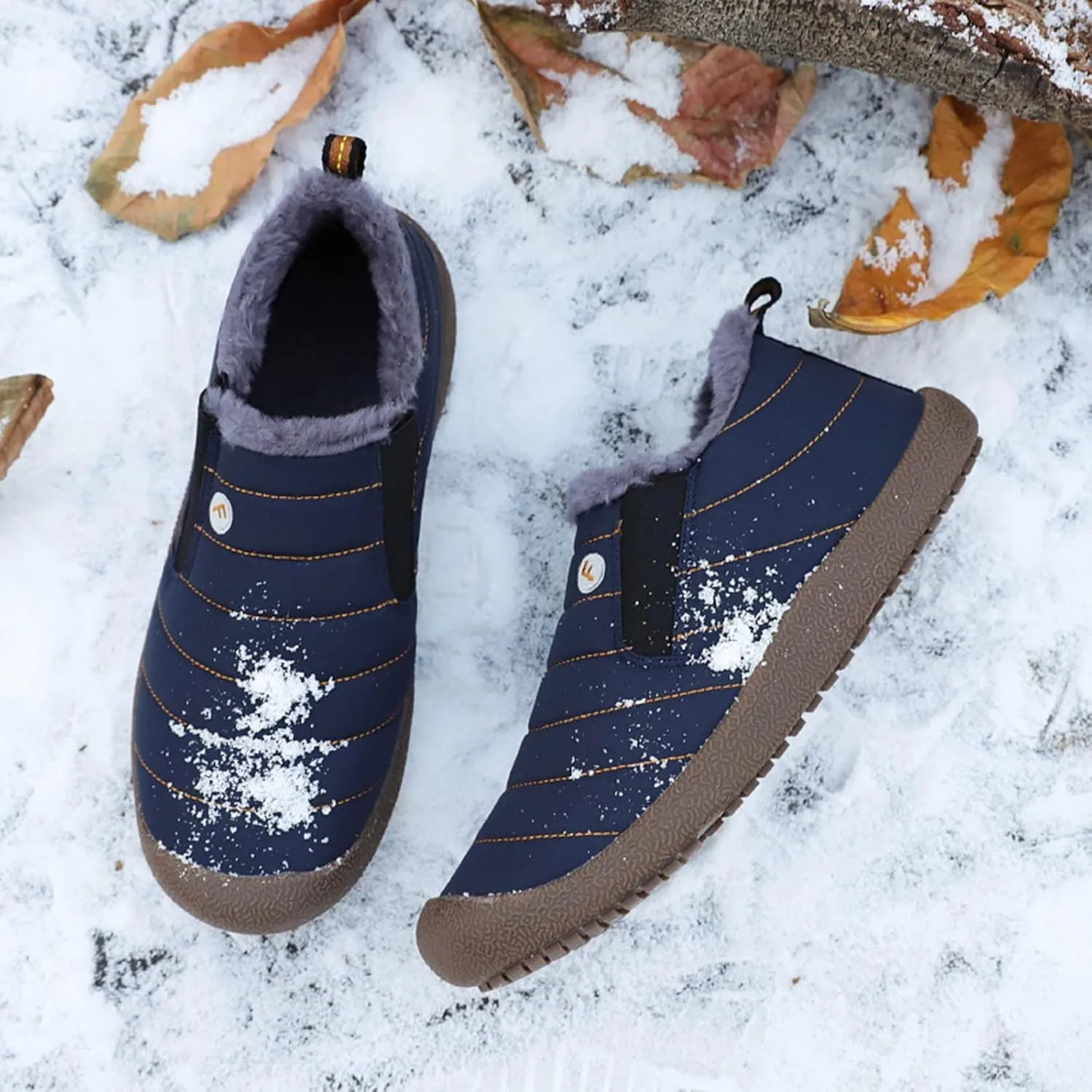 Women's Waterproof Snow Boots Zipper Winter Boots for Women Waterproof Wide Tall Winter Boots for Women Waterproof Furry Outdoor Boots Women Brown Botas Impermeables Para Mujer Nieve