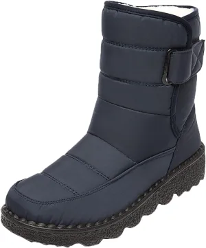 Womens Winter Boots Snow Boots for Women Waterproof Thick Bottom Waterproof Mid Calf Boots for Women Comfy Warm