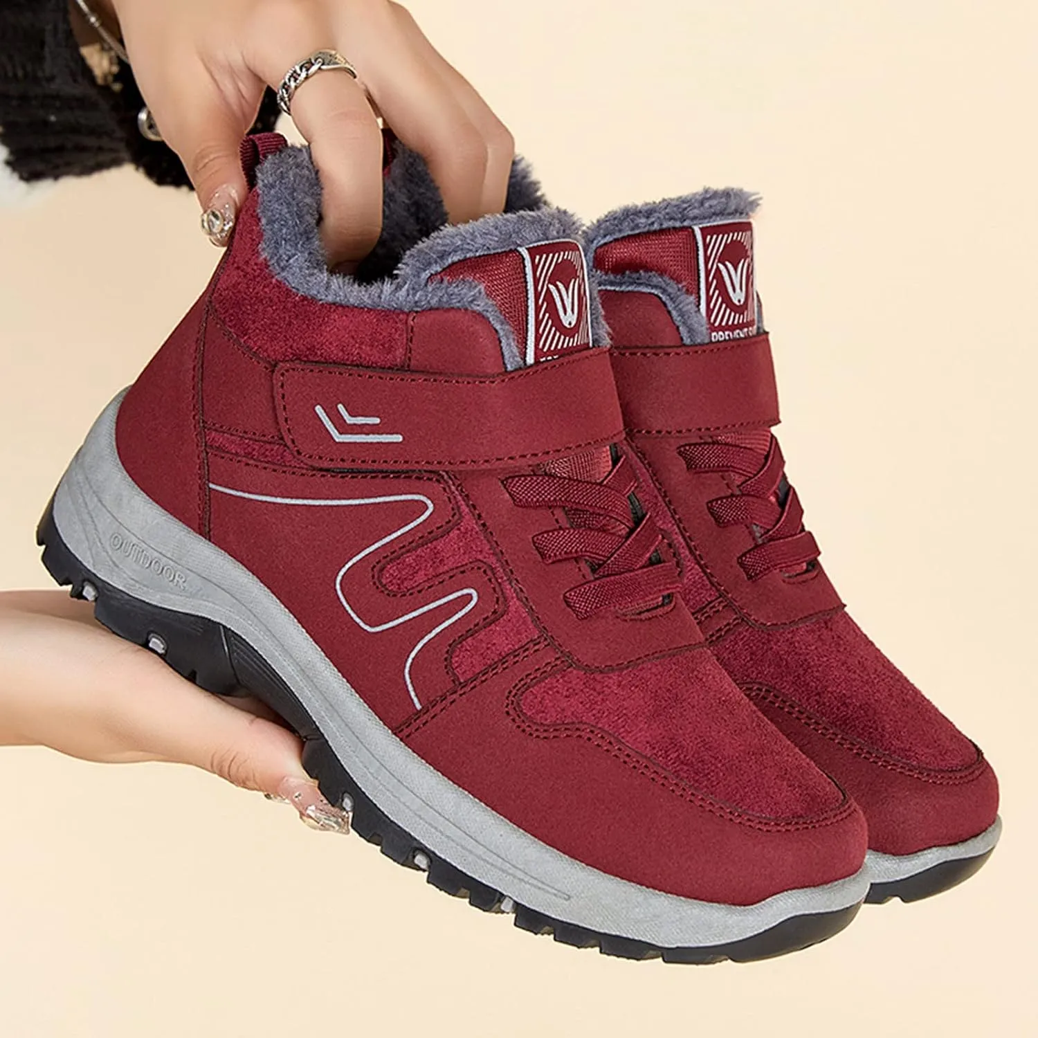 Womens Winter Shoes Wide Width Size 9.5 Woman Snow Boots Zapatos De Invierno Para Mujer Waterproof Boots for Women Women's Snow Boots Wide Calf Sales Clearance