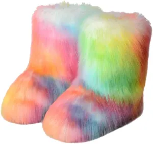 Womens Winter Snow Boots Wide Width Women Snow Boots Tall Women Winter Boots Slip on 8.5 Winter Dress Boots for Women Low Heel Botas Para Trabajo De Invierno Mujeres
