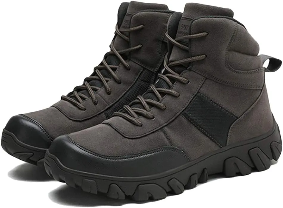 Wygwlg Men's Military Combat Army Boots Special Forces Boot Breathable Jungle Combat Boots Durable Low Rise Hiking Shoes