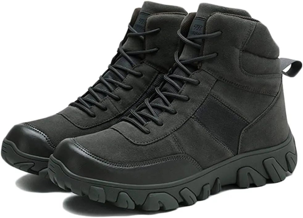 Wygwlg Men's Military Combat Army Boots Special Forces Boot Breathable Jungle Combat Boots Durable Low Rise Hiking Shoes