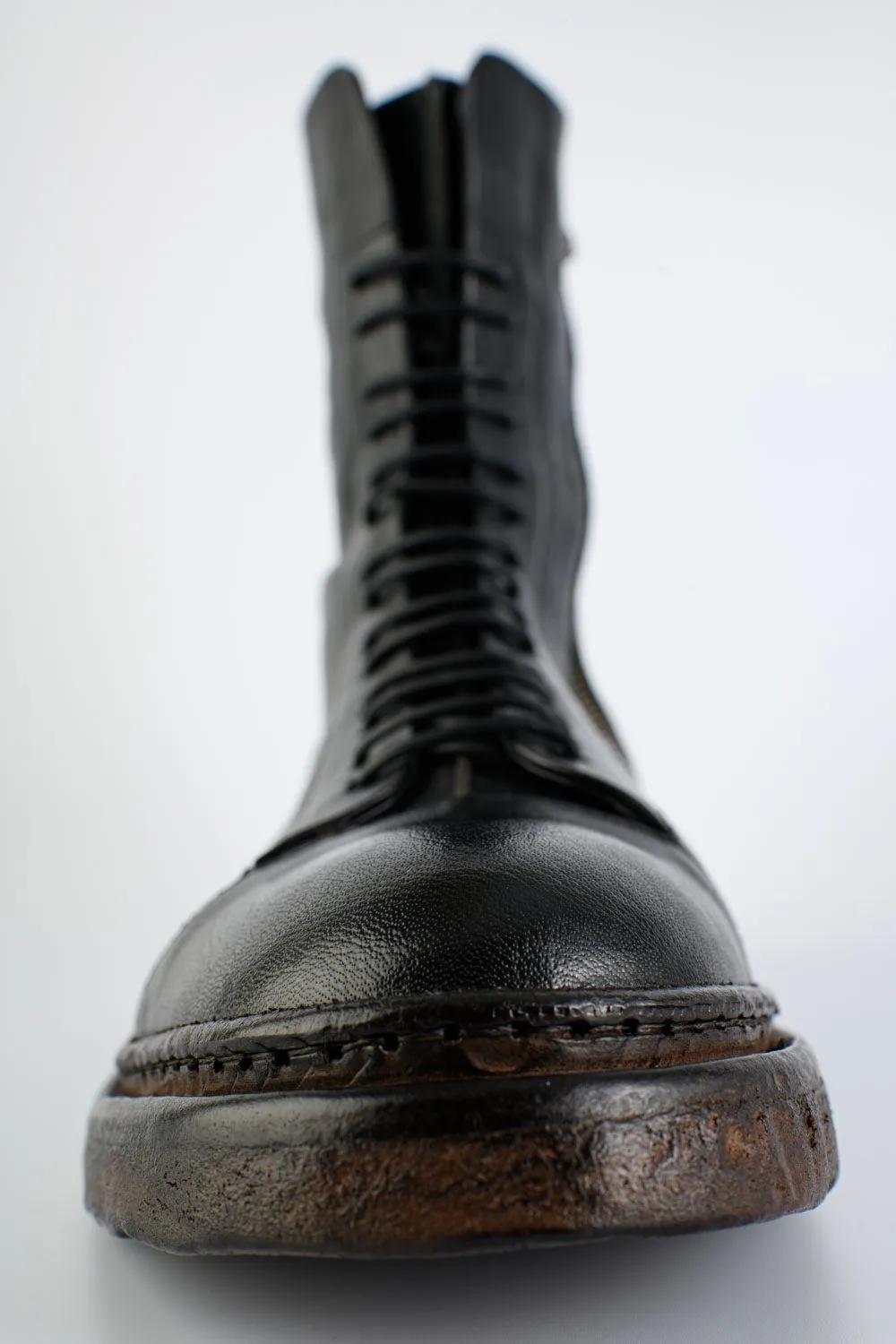 YORK urban-black welted military boots.