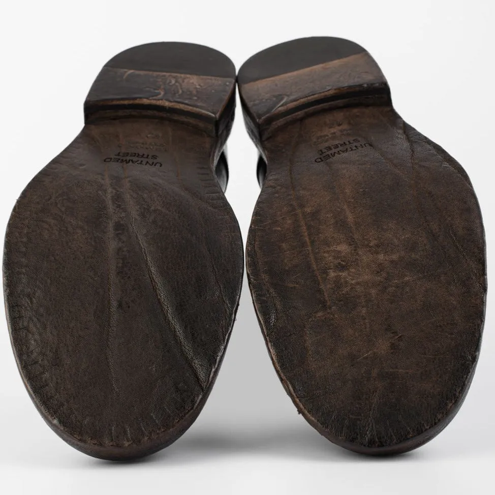 YORK urban-black welted military boots.