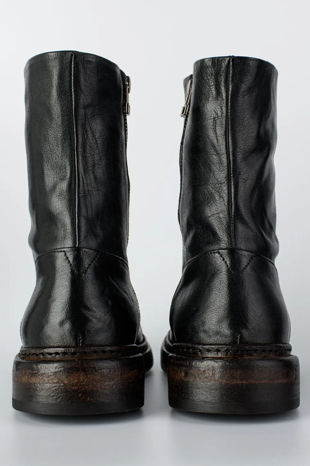 YORK urban-black welted military boots.