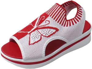 ZSpzx Women Wedge Sandals 2025,Breathable Mesh Arch Support Peep Toe Walking Footwear Comfortable Indoor/Outdoor Daily Wear Soft Cushion Casual Shoe Summer Fashion Slip-On Orthopedic Slides