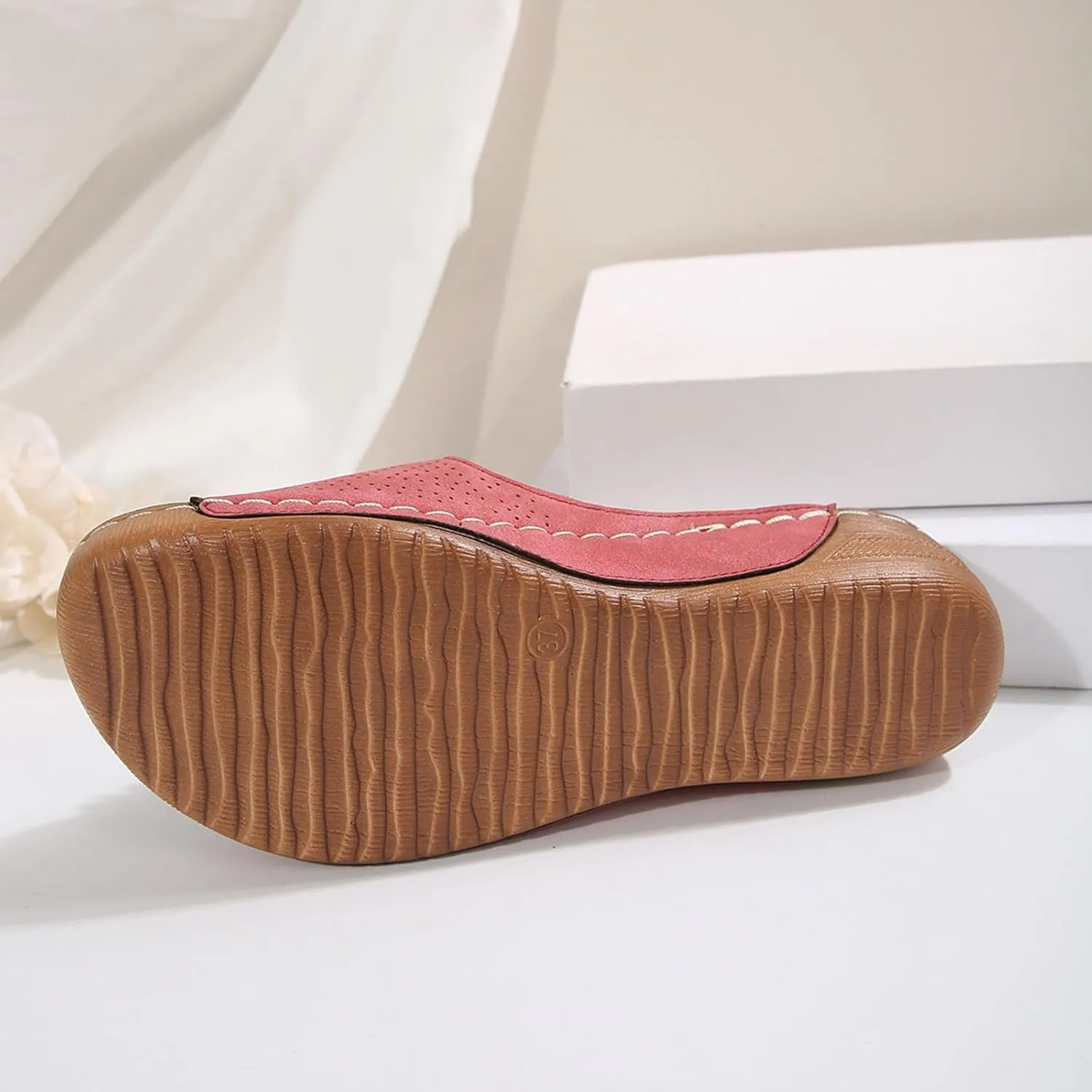 ZSpzx Women Wedge Sandals 2025,Fashion Flower Orthopedic Slippers Height Increase Casual Shoe Daily Wear Platform Walking Footwear Arch Support Plantar Fasciitis Slides Comfortable Breathable Summer