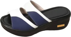 ZSpzx Women Wedge Sandals 2025,Non-Slip Slip-On Arch Support Orthopedic Slippers Indoor/Outdoor Peep Toe Slides Plantar Fasciitis Daily Wear Summer Comfortable Breathable Ladies Dress Walking Footwear