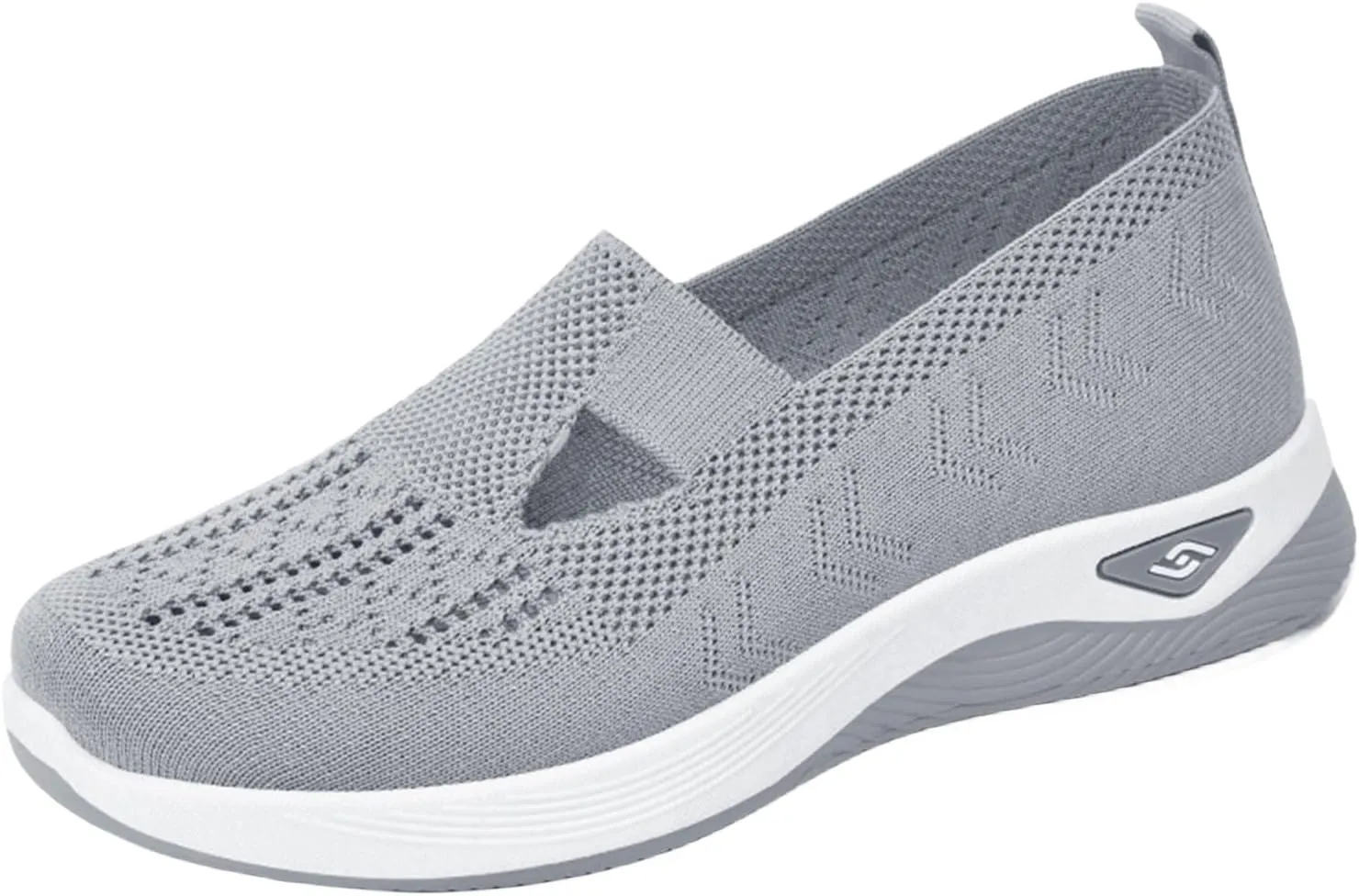 ZWRXW Women's Walking Shoes Orthopedic Breathable Soft Slip On Casual Mesh-Comfortable Tennis Workout Sneakers Non Slip Lightweight Casual Breathable Tennis Shoes Work Shopping Travel